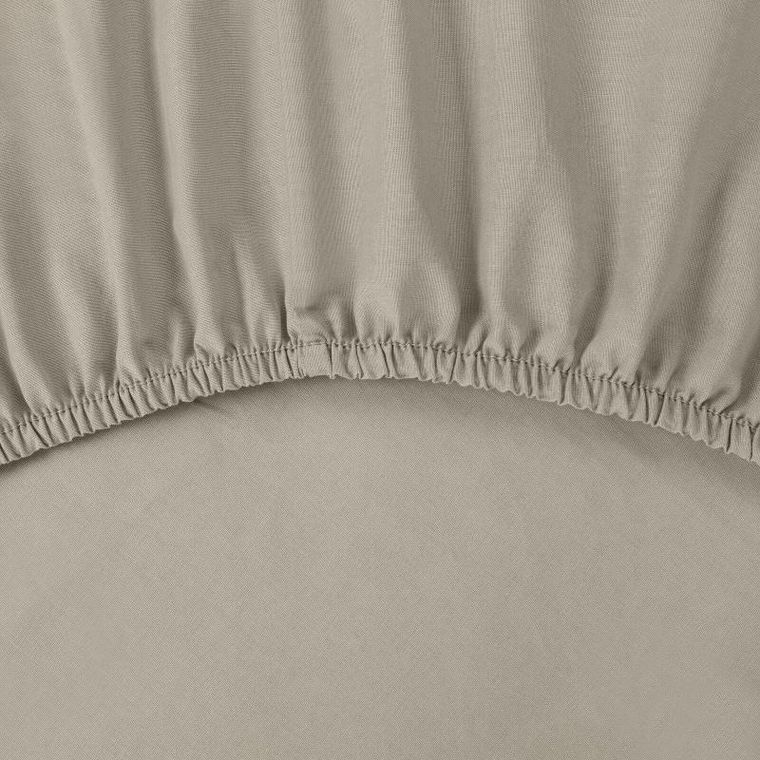 Eurofirany, prześcieradło z gumką, basic, 220-200-30 cm, beżowy