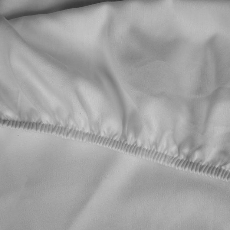 Eurofirany, prześcieradło z gumką, Nova3, 180-200 cm, jasnoszary