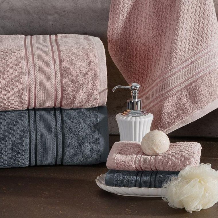 Eurofirany, ręcznik Davos, 30-50 cm, granatowy