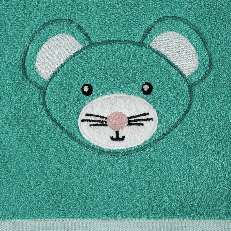 Eurofirany, ręcznik dziecięcy baby, 100-100 cm, miętowy