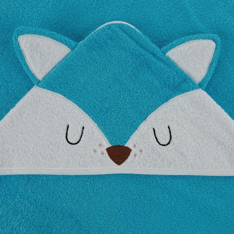 Eurofirany, ręcznik dziecięcy baby, 100-100 cm, niebieski