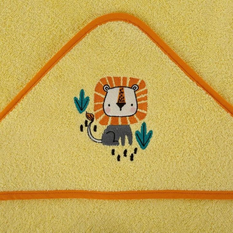 Eurofirany, ręcznik dziecięcy baby, 100-100 cm, pomarańczowy