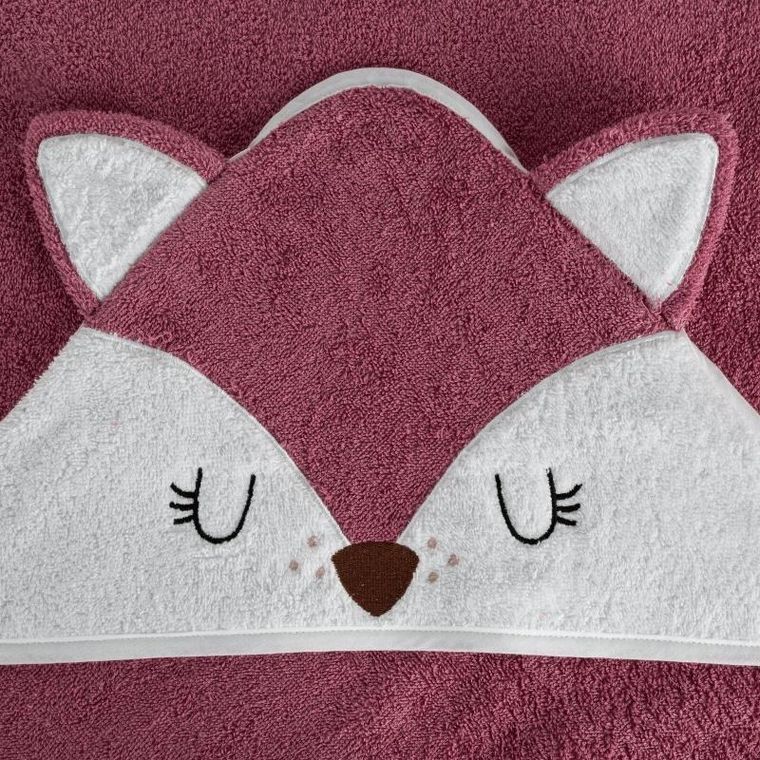 Eurofirany, ręcznik dziecięcy baby, 100-100 cm, różowy