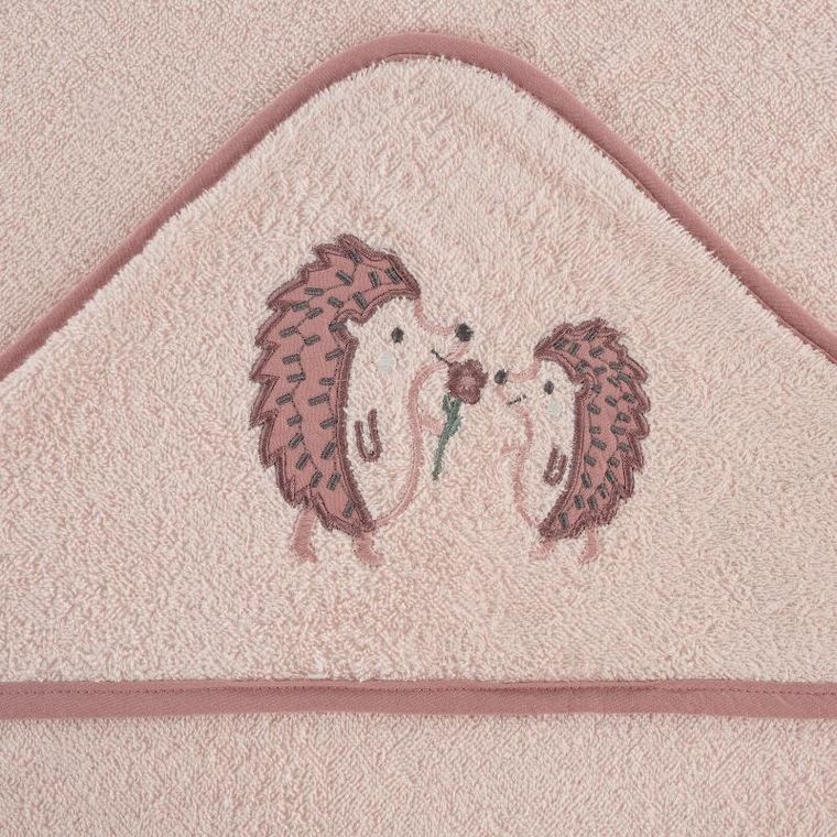 Eurofirany, ręcznik dziecięcy baby, 100-100 cm, różowy