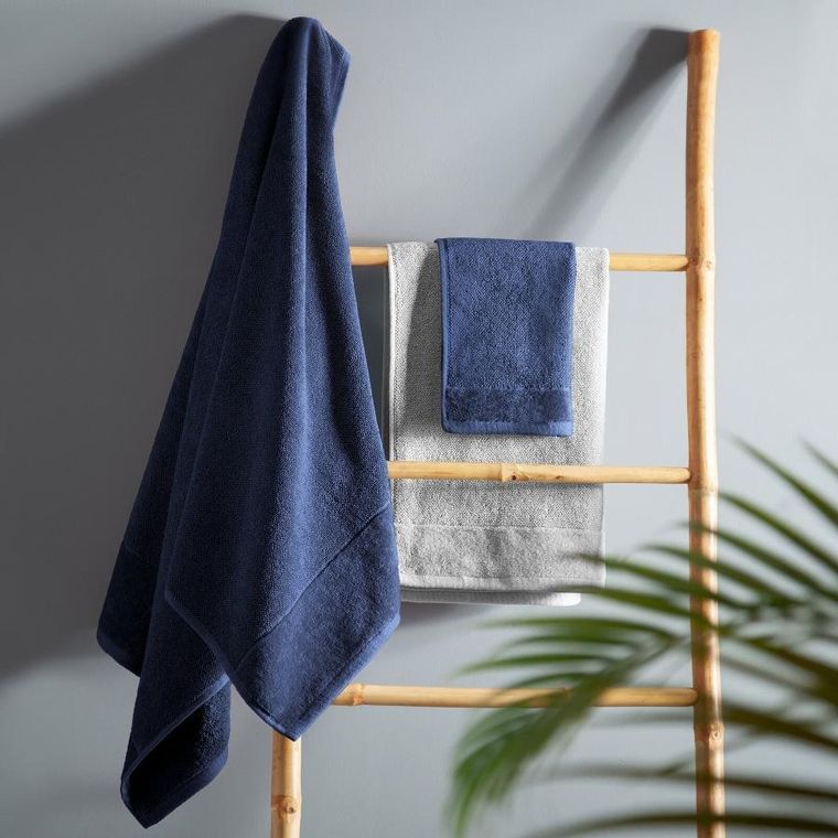 Eurofirany, ręcznik, Fero, 50-90 cm, granatowy