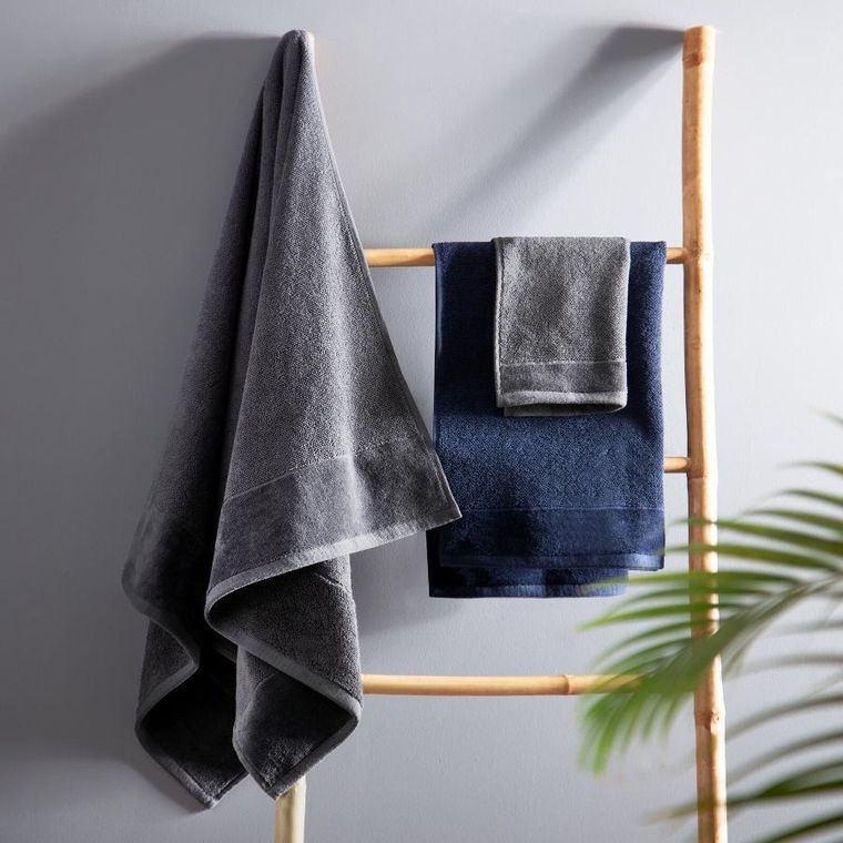 Eurofirany, ręcznik, Fero, 70-140 cm, stalowy