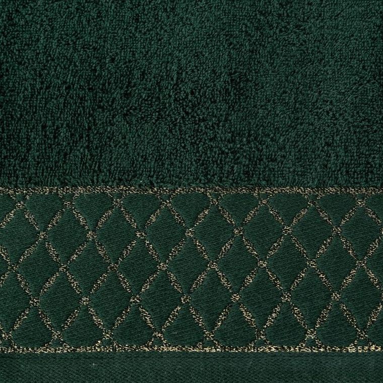 Eurofirany, ręcznik Layla, 50-90 cm, ciemnozielony