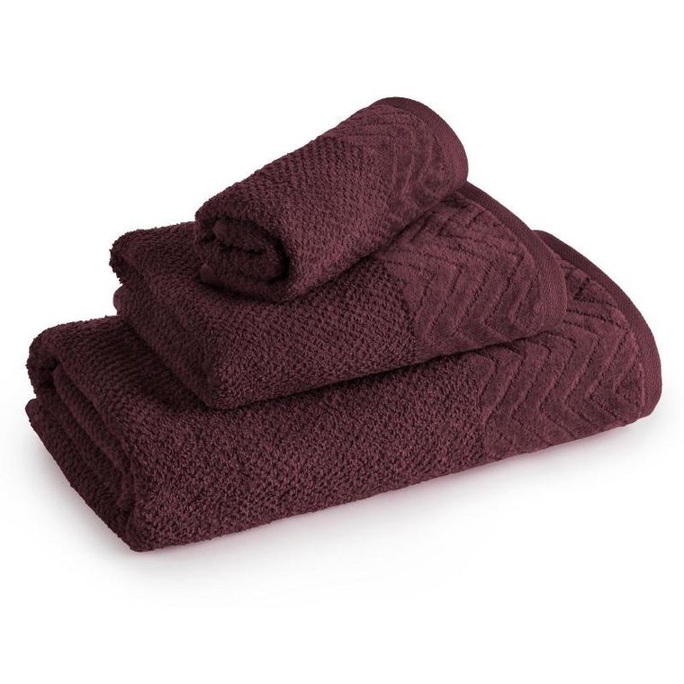Eurofirany, ręcznik, Loren, 30-50 cm, bordowy