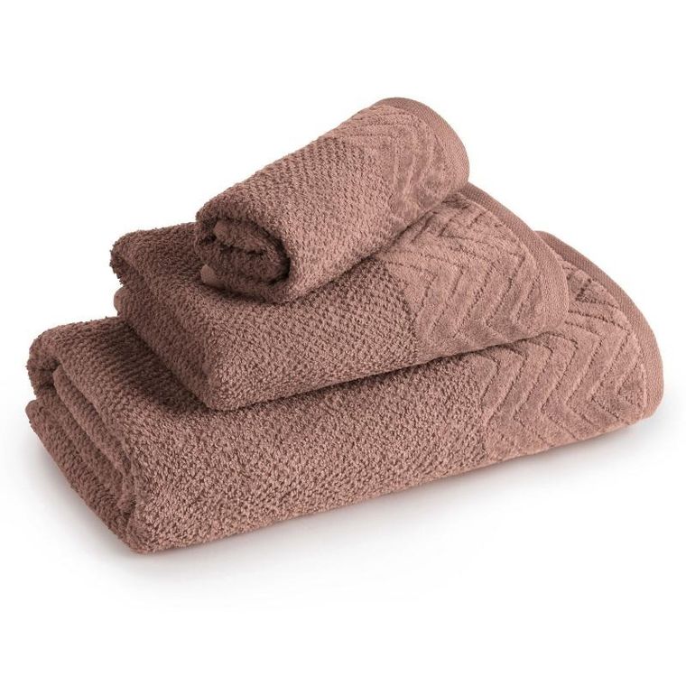 Eurofirany, ręcznik Loren, 70-140 cm, pudrowy