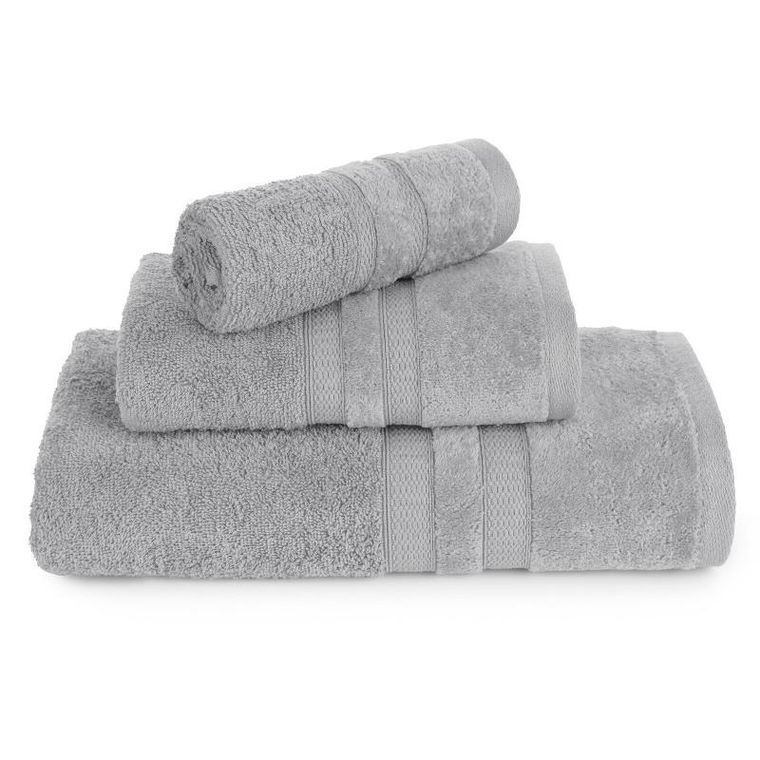 Eurofirany, ręcznik Porto, 30-50 cm, srebrny