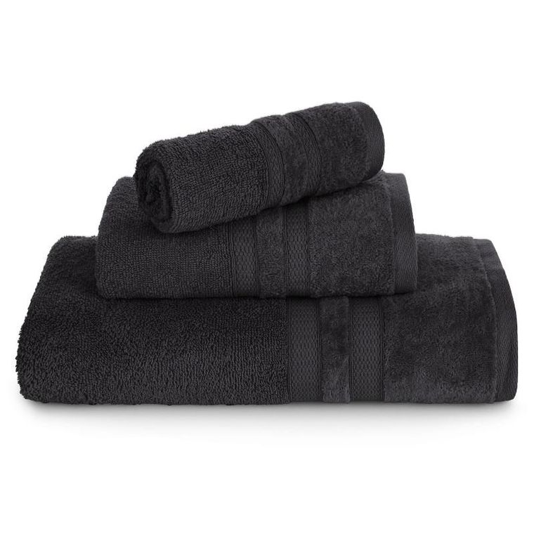 Eurofirany, ręcznik Porto, 50-90 cm, czarny