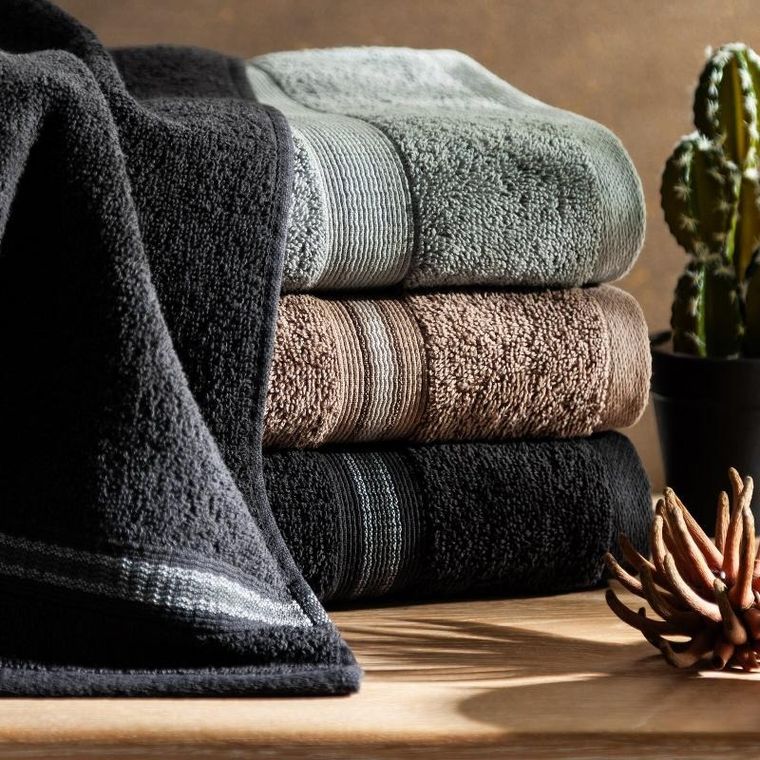 Eurofirany, ręcznik Tris, 30-50 cm, czarny