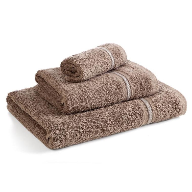 Eurofirany, ręcznik Tris, 50-90 cm, ciemnobeżowy