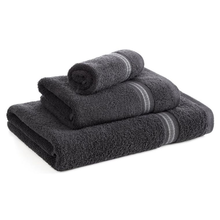 Eurofirany, ręcznik Tris, 70-140 cm, czarny