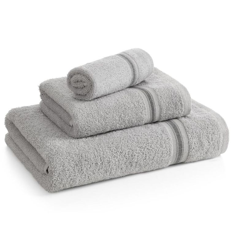 Eurofirany, ręcznik Tris, 70-140 cm, srebrny