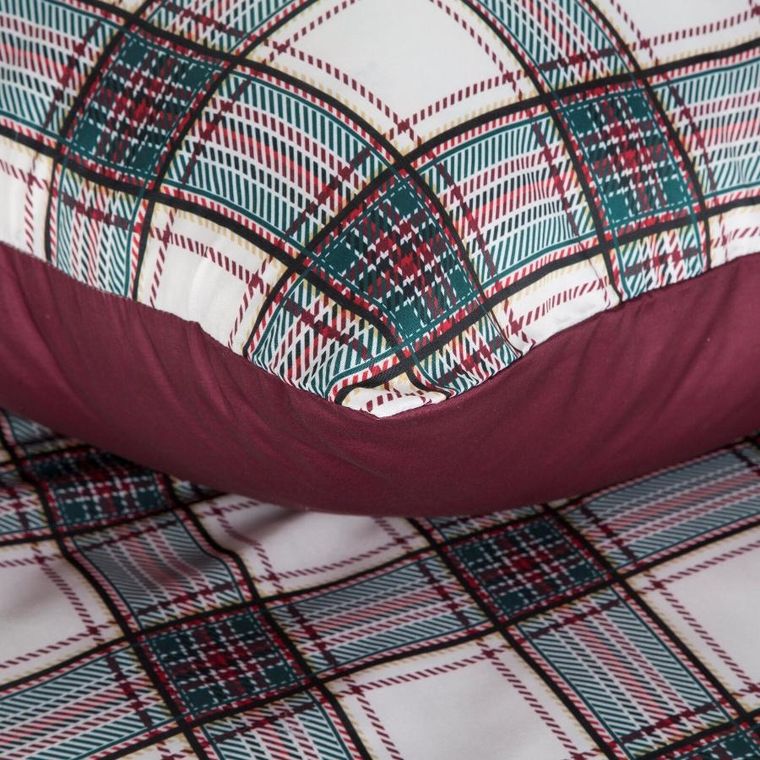 Eurofirany, świąteczny komplet pościeli, Aaron, 220-200 cm, biały