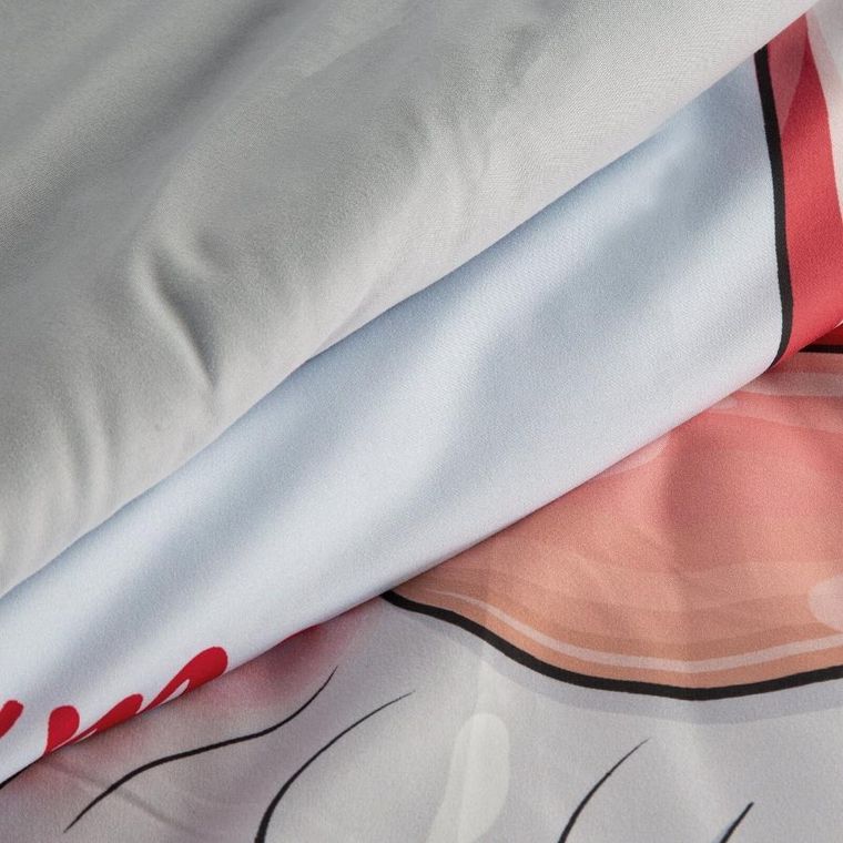 Eurofirany, świąteczny komplet pościeli, Beiner, 220-200 cm, jasnoszary