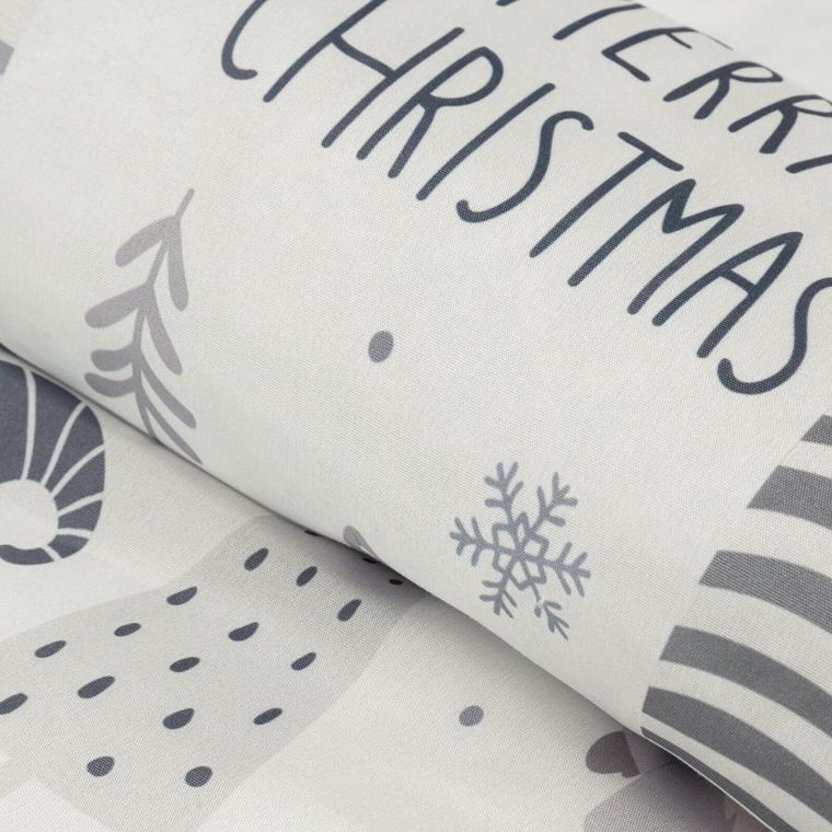 Eurofirany, świąteczny komplet pościeli, Dwarf, 140-200 cm, biały