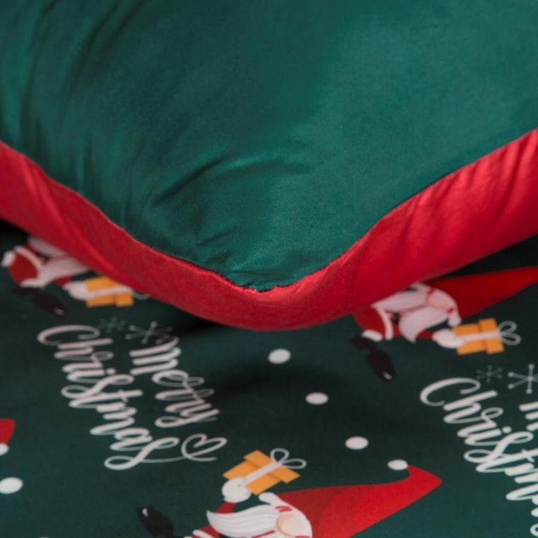 Eurofirany, świąteczny komplet pościeli, galdor, 140-200 cm, zielony