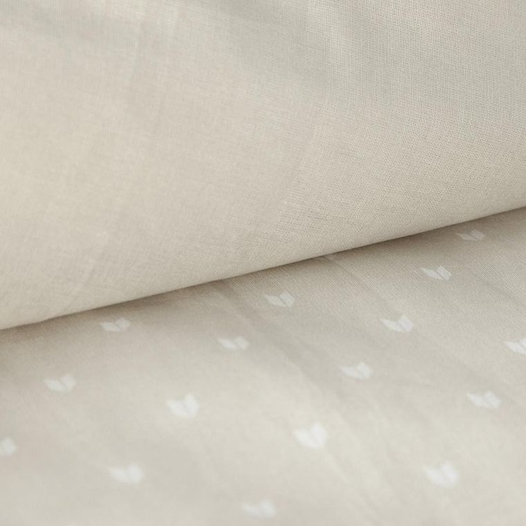 Eurofirany, świąteczny komplet pościeli, Luke, 220-200 cm, beżowy