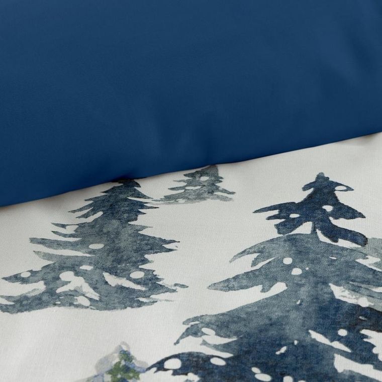 Eurofirany, świąteczny komplet pościeli, Natal, 140-200 cm, biały