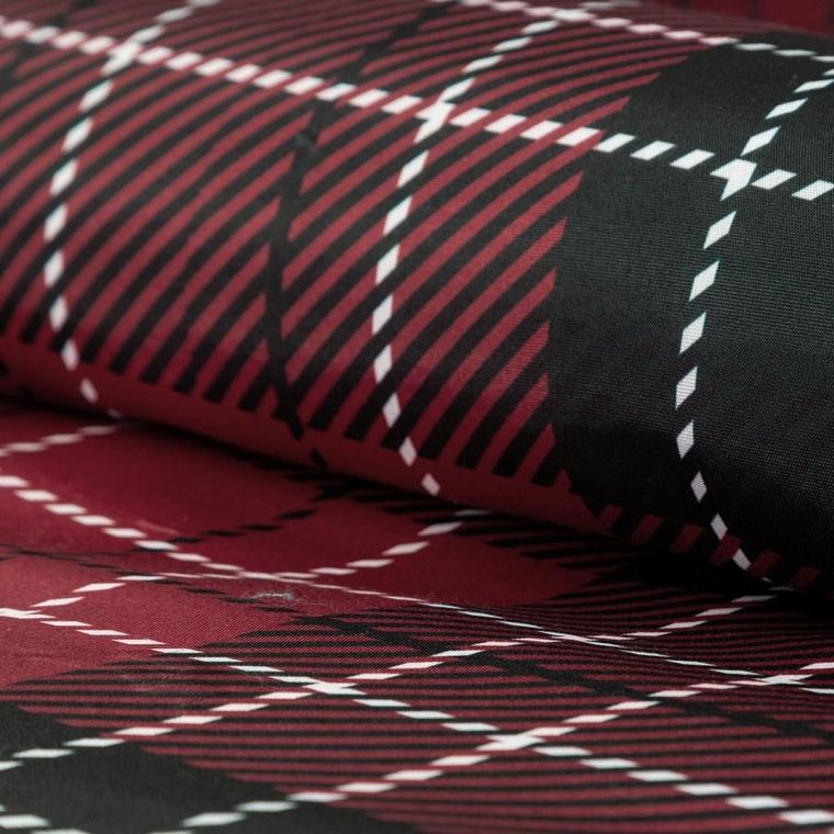 Eurofirany, świąteczny komplet pościeli, Noellie, 140-200 cm, bordowy