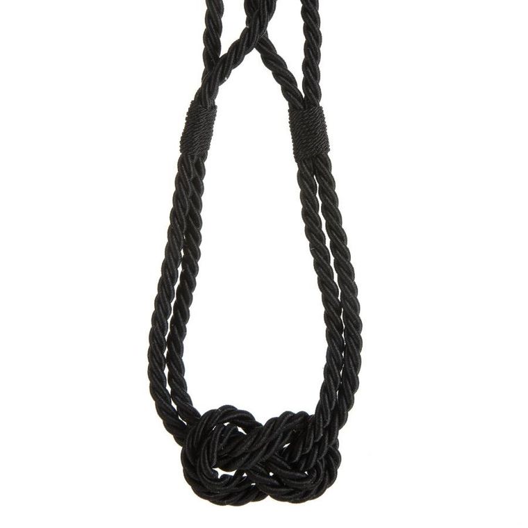 Eurofirany, sznur dekoracyjny Molly, 51 cm, czarny