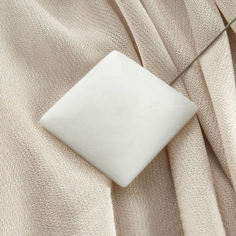 Eurofirany, upinacz dekoracyjny, z magnesem, 6-14 cm, biały