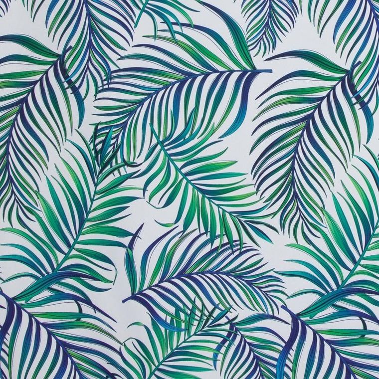 Eurofirany, zasłona gotowa d91 Palms, zielony