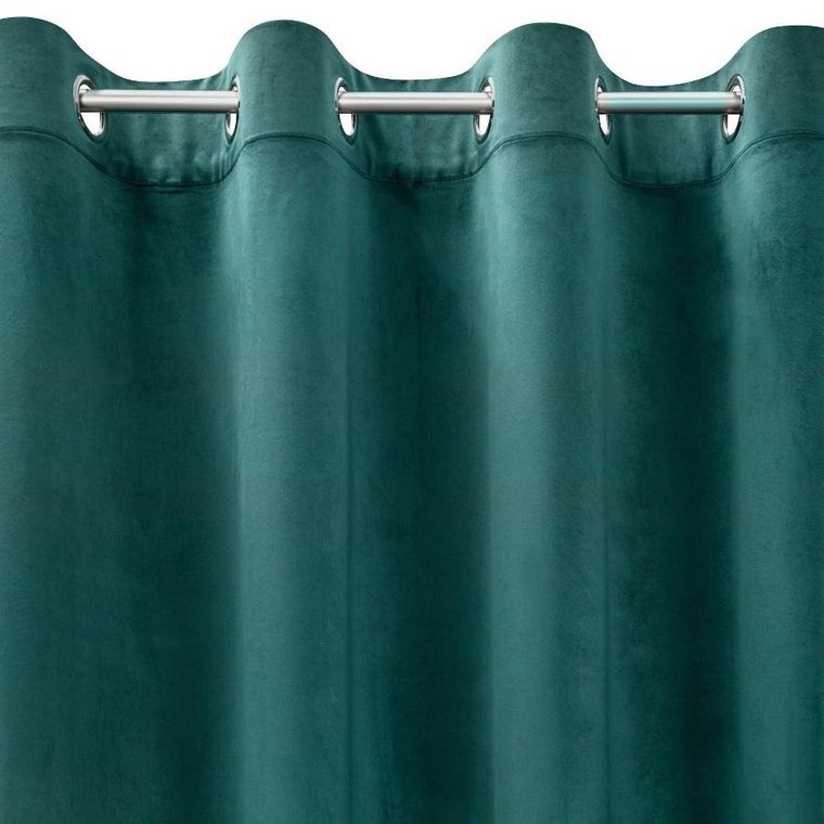 Eurofirany, zasłona gotowa, Darla, 140-250 cm, ciemnoturkusowy