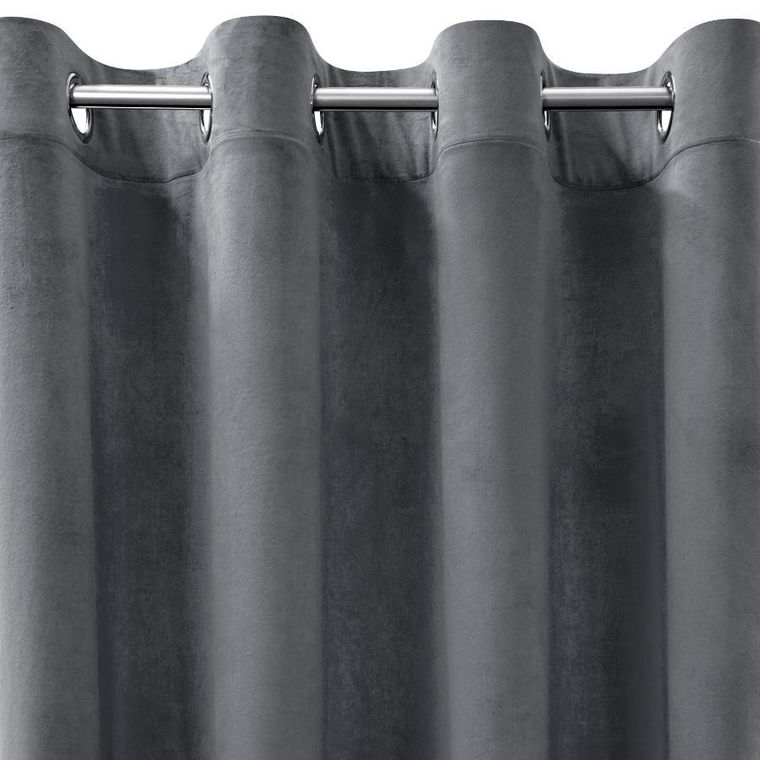 Eurofirany, zasłona gotowa, Darla, 140-250 cm, grafitowy