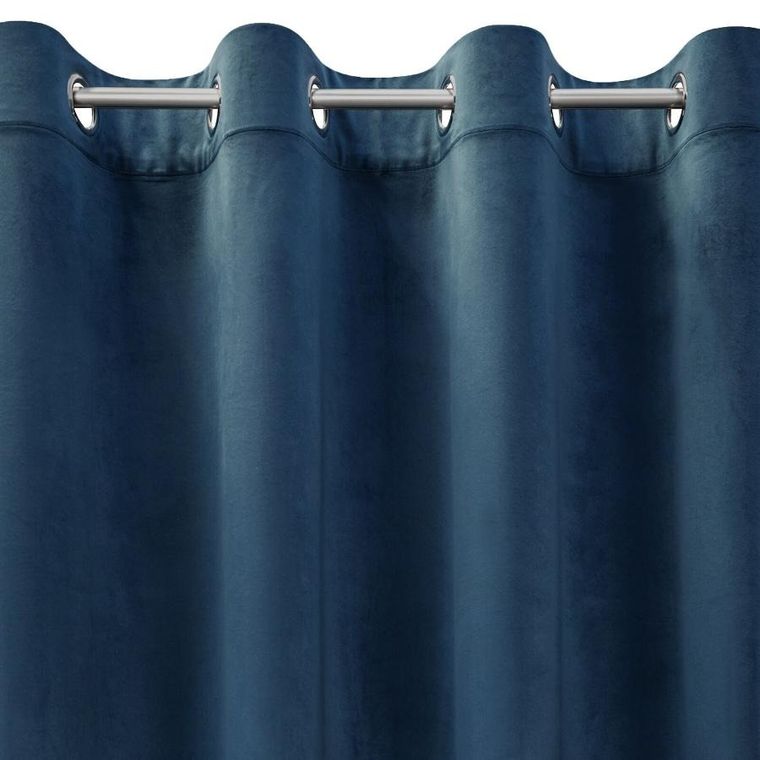Eurofirany, zasłona gotowa, Darla, 140-250 cm, granatowy