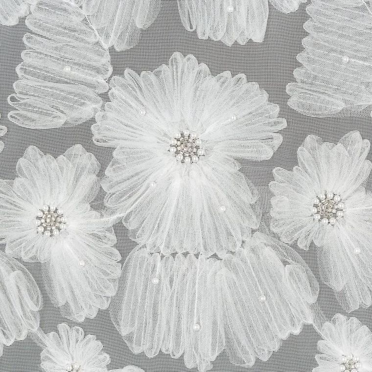 Eurofirany, zasłona gotowa, Jasmin, 140-250 cm, biały