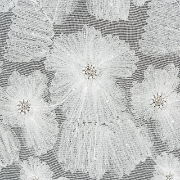 Eurofirany, zasłona gotowa, Jasmin, 140-250 cm, biały