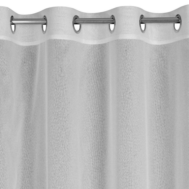 Eurofirany, zasłona gotowa, Kejti, 140-250 cm, biały