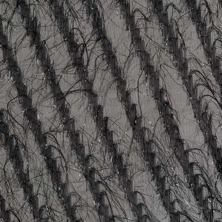 Eurofirany, zasłona gotowa, Laurel, 140-250 cm, czarny