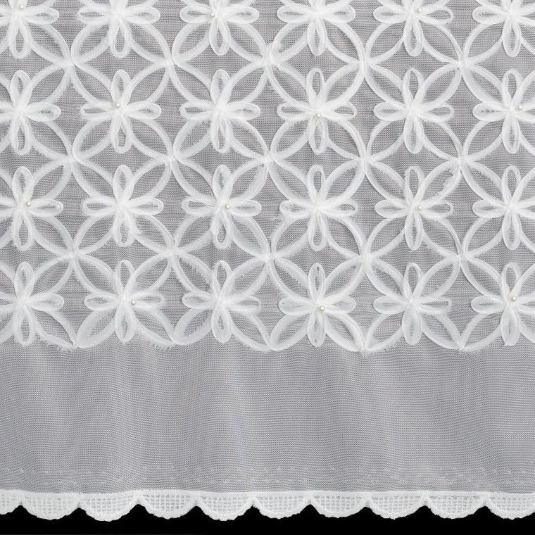 Eurofirany, zasłona gotowa liwia, 140-250 cm, biały