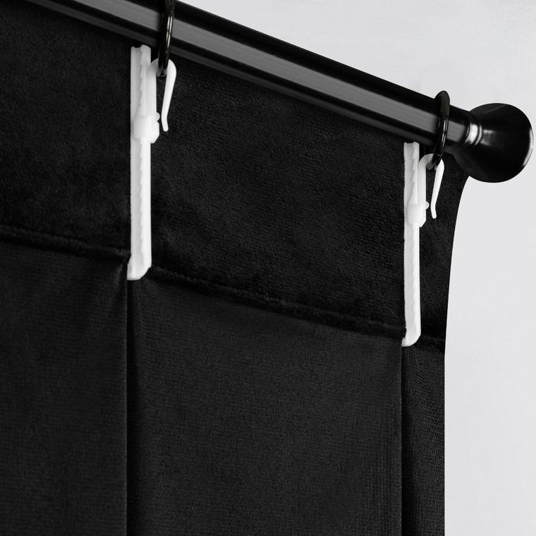 Eurofirany, zasłona gotowa, Melanie, 125-270 cm, czarny