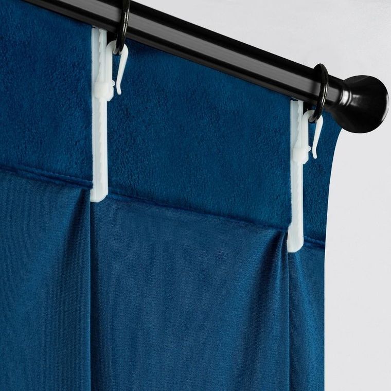 Eurofirany, zasłona gotowa, Melanie, 125-270 cm, granatowy