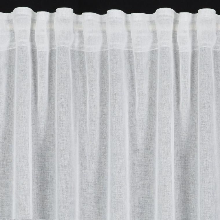 Eurofirany, zasłona gotowa, na taśmie, Dolly, 140-270 cm, biały