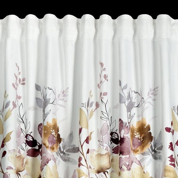 Eurofirany, zasłona gotowa na taśmie, Sendi, 140-270 cm, biały