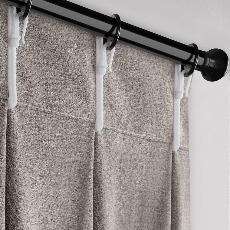 Eurofirany, zasłona gotowa, Nelisa, 125-270 cm, ciemnobeżowy