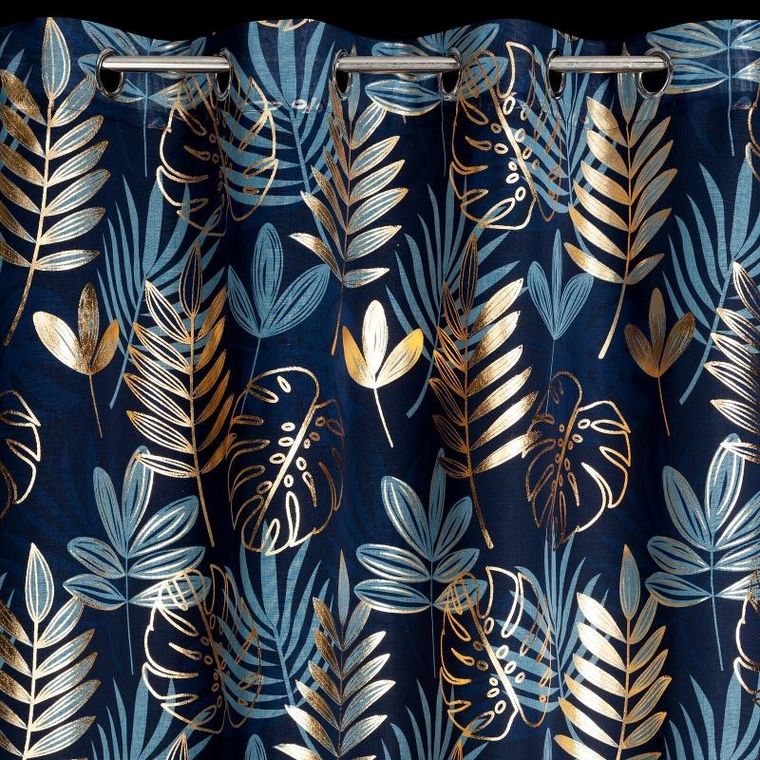 Eurofirany, zasłona gotowa, Rina, 140-250 cm, granatowy