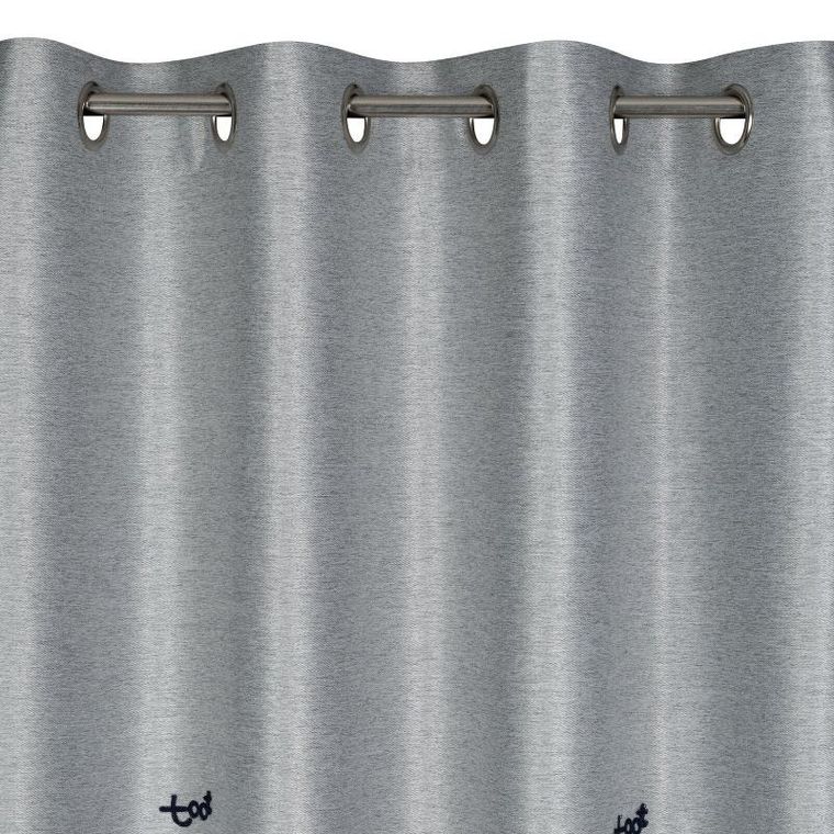 Eurofirany, zasłona zaciemniająca gotowa, Alvin, 140-250 cm, srebrny