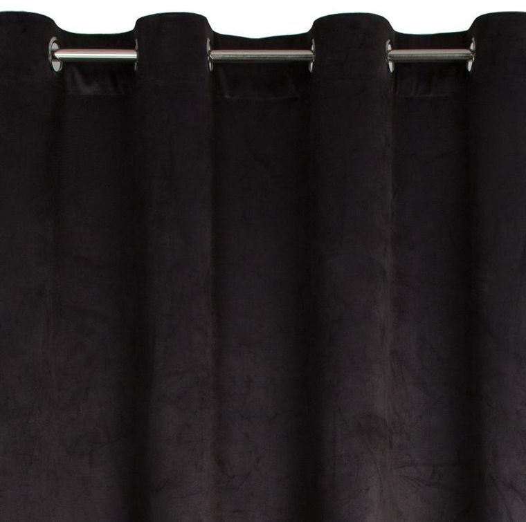 Eurofirany, zasłona zaciemniająca gotowa, Angelina, 140-250 cm, czarny