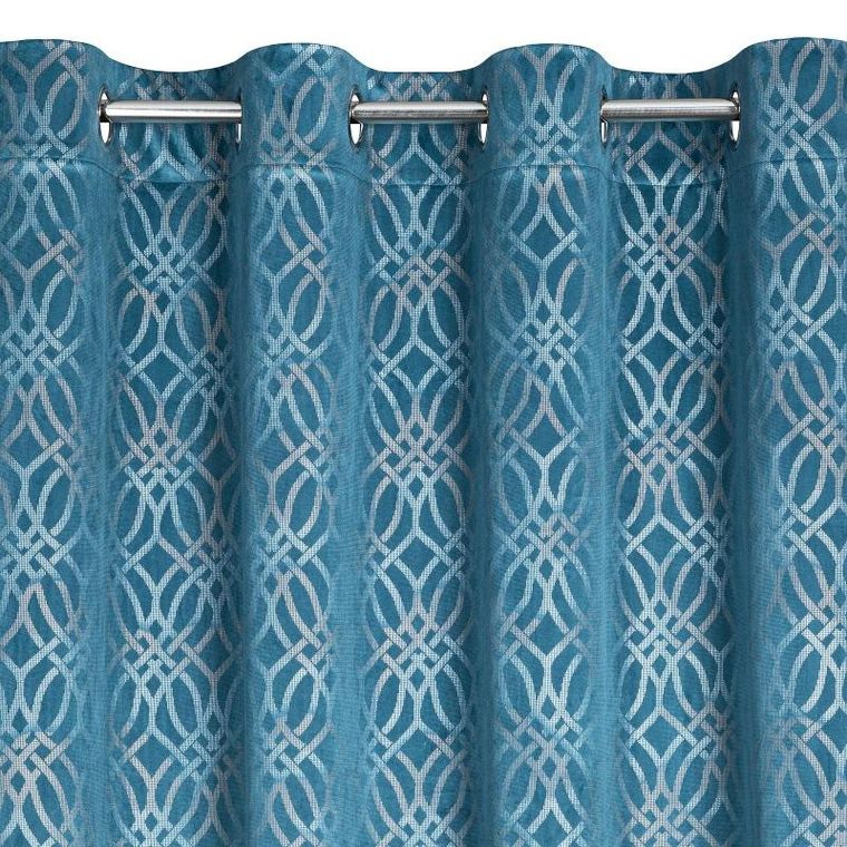 Eurofirany, zasłona zaciemniająca gotowa, Areta, 140-250 cm, niebieski