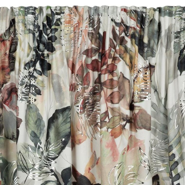 Eurofirany, zasłona zaciemniająca gotowa, Arina, na taśmie, 140-270 cm, biały