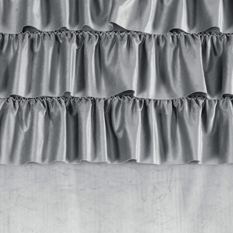 Eurofirany, zasłona zaciemniająca gotowa, Aura, 140-250 cm, srebrny