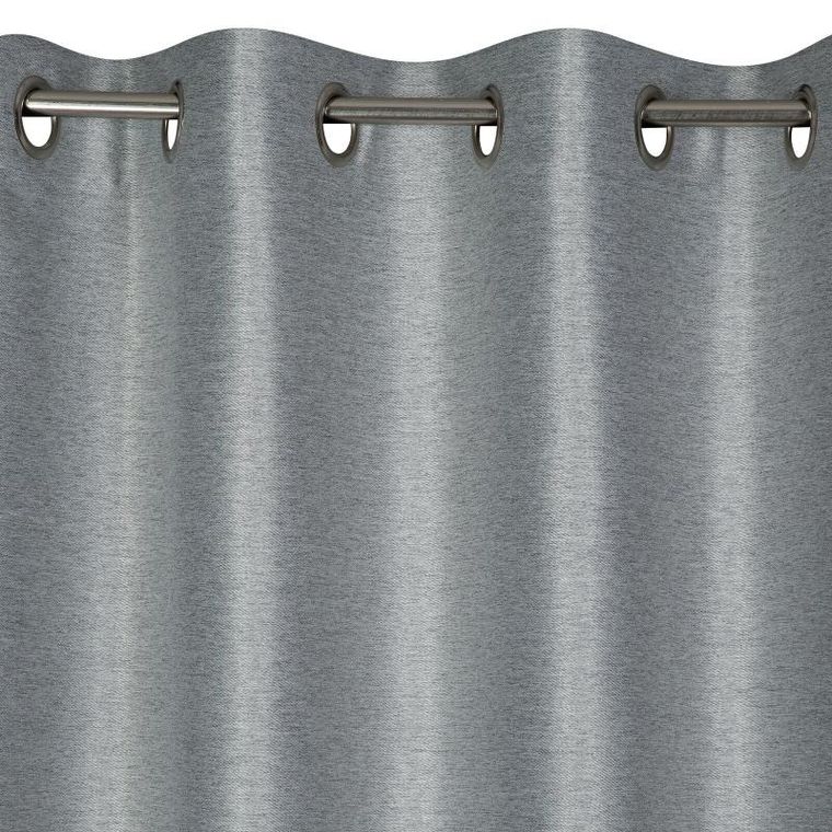 Eurofirany, zasłona zaciemniająca gotowa, dino, 140-250 cm, srebrny