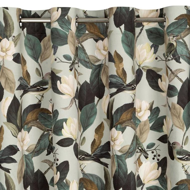 Eurofirany, zasłona zaciemniająca gotowa, Eleni, 140-250 cm, oliwkowy